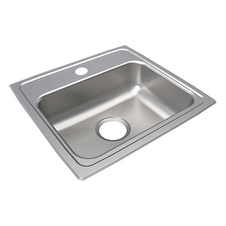Just Manufacturing Bowl Drop-In Sink, 19"x18"x5", Gray SLADA17519A501-J