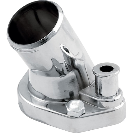 Powerhouse 45 deg Water Neck for Small Block Ford - Chrome PO3632176