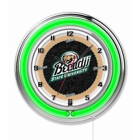 Holland Bar Stool Co Bemidji State University Double Neon 19" Clock Clk19BmijSt