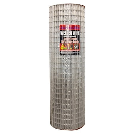 Jackson Wire 10 04 39 14 Welded Wire Fence, 100 ft L, 48 in H, 1 x 2 in Mesh, 14 Gauge, Galvanized 10043914