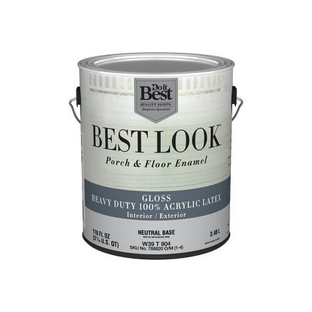 Do It Best Best Look 1 Gal. Neutral Base Hvy Dty Acrylic Latex Gloss Porch & Floor Enamel W39T00904-16