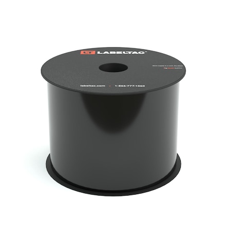 Labeltac LabelTac 4 and Pro Model High Performance 10-Year Vinyl Supply 3.5in x 150ft, Black LT3503HP