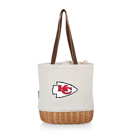 Picnic Time Family Of Brands NFL Kansas City Chiefs - Pico Willow and Canvas Lunch Basket 200-00-187-164-2