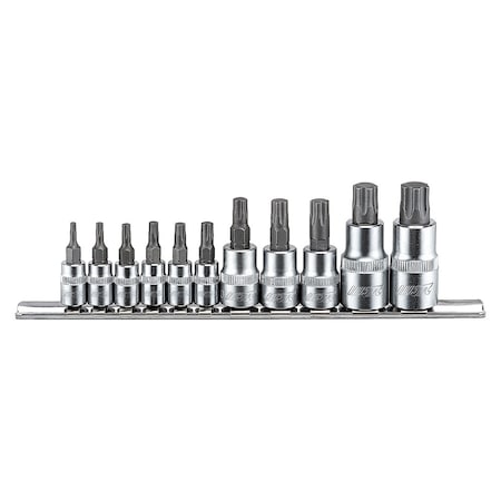 Jtc Auto Tools 11pcs tp star plus socket bit 1/4 in Dr 7002