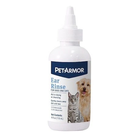 Pet Armor PetArmor Ear Rinse, Liquid, 4 oz Squeeze Bottle 2697