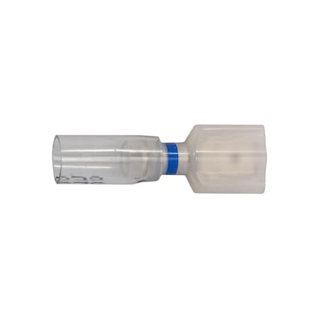 Auveco Crystal Clear Seal Fully-Insulated Male - 16-14 Awg250in, Banded Blue, 15PK 22972