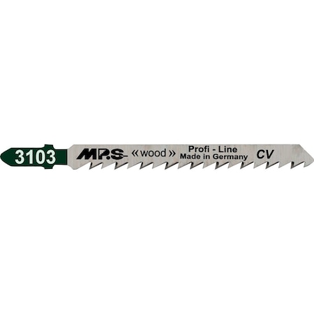 Mps CV 4-in 6 TPI wood cutting Jig Saw blade, 5PK 3103-5