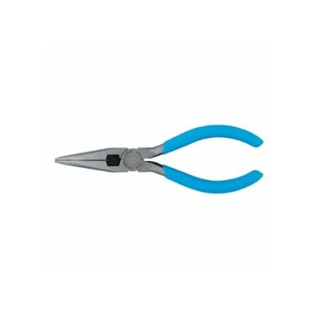 Channellock Long Nose Pliers, Straight Needle Nose, High Carbon Steel, 6 in OAL 140-326-BULK