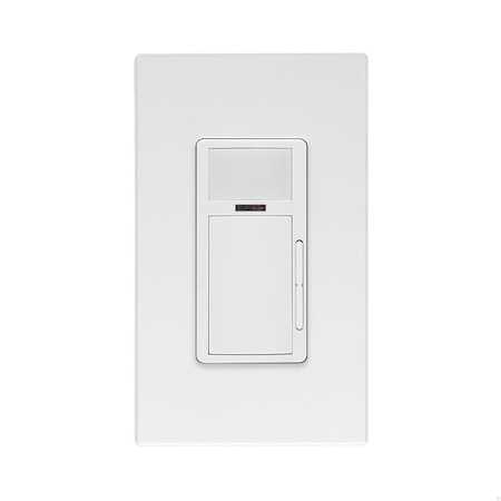 Leviton Wall Mount Sensor, Occupancy, Vacancy, 0 to 10V Dimming, White, 1,100 sq ft, LED ODDMT-MDW