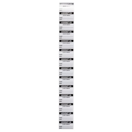 Brady Labels 0.625 in H x 1.5 in W, Sheets of 14, 14PK LID-2