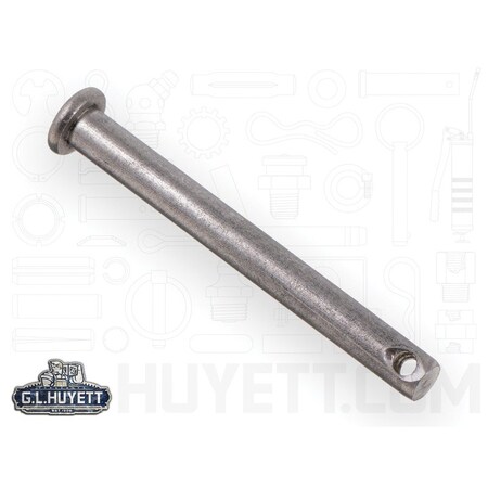 Huyett Clevis Pin, 316 SS, 0.188 in Dia x 1.609 in Overall L x 1.750 in Shank L x 0.094 in Hole Dia CLPS6-0187-1750