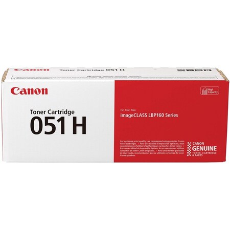 Canon 051H Original High Yield Laser Toner Cartridge, Black, 4100 Pages CRTDG051H