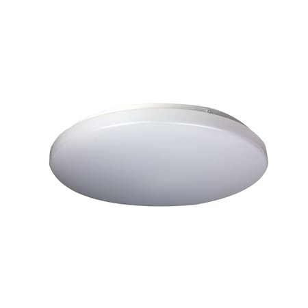 Maxlite FLUSH MOUNT PUFF, 15 INCH, 12/18/24W, 120-277V 0-10V, 27/30/35/40/50K WATT CCT SELECTABLE, WHITE FMP15V12WCSW