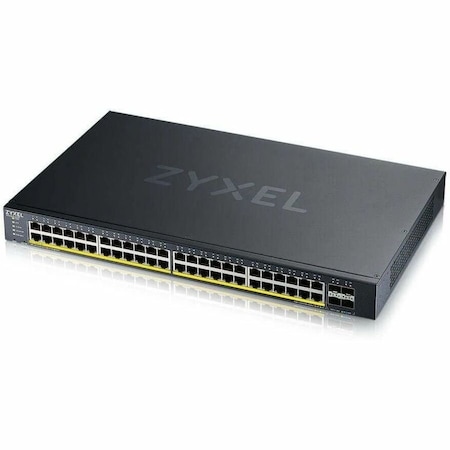 Zyxel Hybrid NebulaFlex 48 Port GbE L3 Web Managed 802.3at PoE+ Switch + 4 SFP+ 10G Fiber XGS1935-52HP