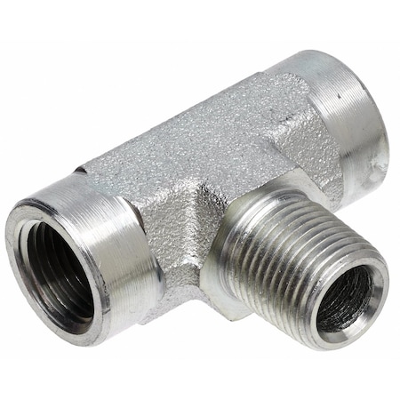 Gates Female Pipe NPTF on Run to Male Pipe NPTF - Tee SAE to SAE G60183-0808