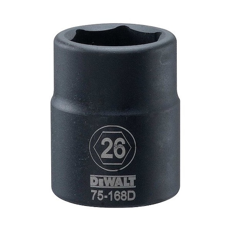 Dewalt Impact Socket, 3/4 IN DR, 26MM DWMT75168OSP