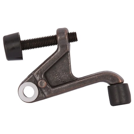 Prosource Heavy-Duty Hinge Pin Door Stop, 2-3/4 in Projection, Die-Cast Zinc & Plastic, Venetian Bronze H20-B039-PS