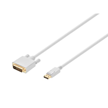 Monoprice CPU Cord, Displayport/DVI, 10ft, White 6016