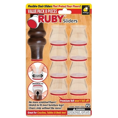 Pocket Hose Ruby Slider, Rubber, ClearRed, FeltRubber 15503-12