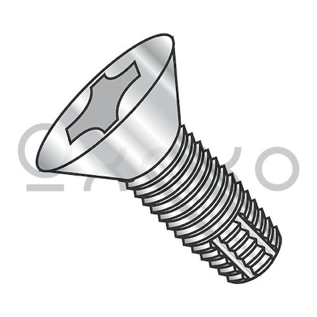 Oxoxo 4-40X5/8 Phillips Flat Thread Cutting Screw Type F Fully Threaded 18-8 Stainless Steel, 5000PK 456821