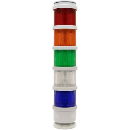 Edwards Signaling Tower Light Module, 24V AC, 24V DC, Blue, 70 mm Dia., 3 1/8 in Height, LED, 270BC Series 270LEDMB24AD
