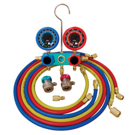 Atd Tools Deluxe Dual R134A- R12 Aluminum Ac Manifold Gauge Set ATD-3696