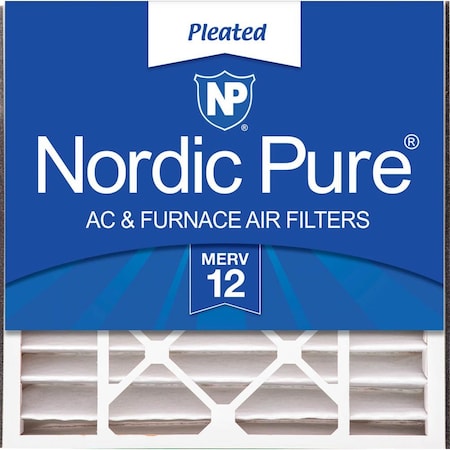 Nordic Pure 20x20x5 Pleated Air Filter, High Capacity, Electrostatically Charged Synthetic Media, MERV 12 20x20x5ABM12-1