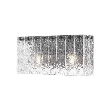 Z-Lite 2 Light Vanity in Matte Black 1943-2V-MB