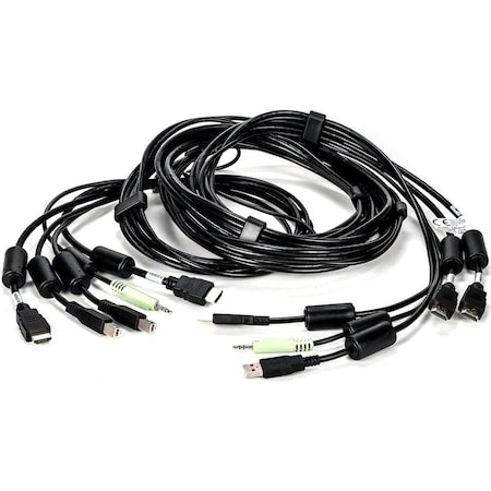 Vertiv Cybex SC800/SC900 10 feet All-in-One KVM Cable | Dual Head | 4K UHD | HDMI-to-HDMI (CBL0117) CBL0117