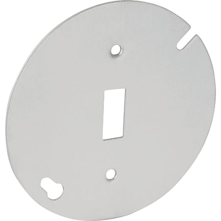 Southwire 4'' Single Toggle Switch Silver Round Box Cover 54C42-UPC