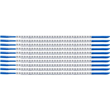 Brady ClipSleeve Wire Markers Size 07 Nylon 18 AWG - 18 AWG, D Pack of 300 Each, 300PK SCN07-D