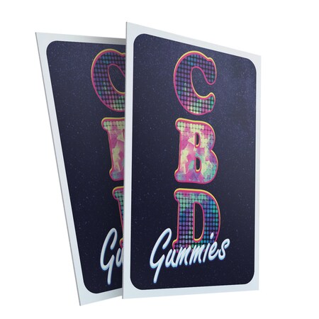 Signmission CDB Gummies, Plastic Signs Only 24 Inch x 36 Inch, Corrugated Plastic, 2PK CSB-2436-2PACK-30357