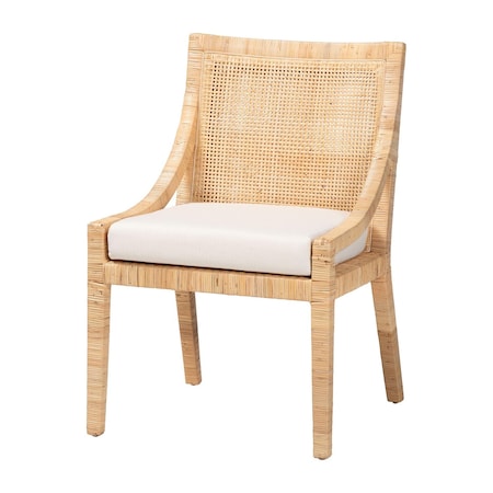 Bali & Pari Alexis Natural Rattan Dining Chair 267-14602-ZORO