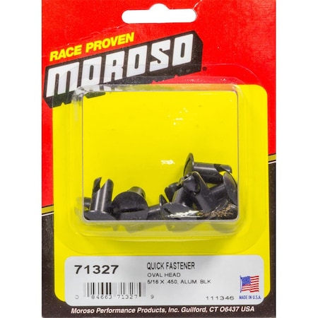 Moroso 71327 Oval Head Quick Fastener - 0.31 x 0.450 in. MOR71327
