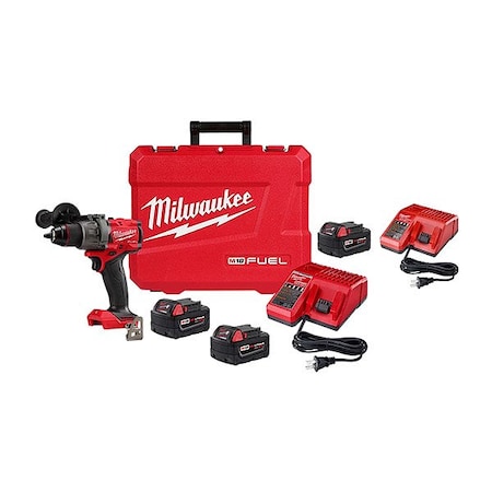 Milwaukee Tool M18 HAMMER DRILL KIT+M18 5.0 STARTER KIT 2904-22, 48-59-1850