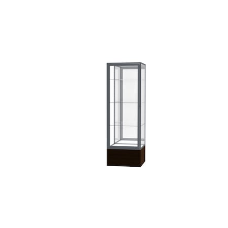Ghent Floor Display Case 24x72x24, Mirror, Satin 4024MB-SN-WV