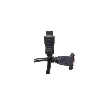 Cable Wholesale HDMI Extension Cable, High Speed with Ethernet, HDMI-A male to Panel Mount HDMI-A female , 4K 10V3-12210
