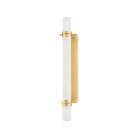 Hudson Valley Lighting Groveland station 4.75 in. Wall Sconce Aged Brass 5528-AGB