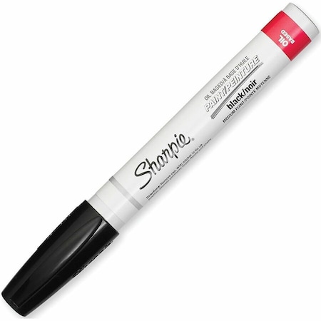 Sharpie Liquid Paint Marker, Black, Fiber, PK12 35549