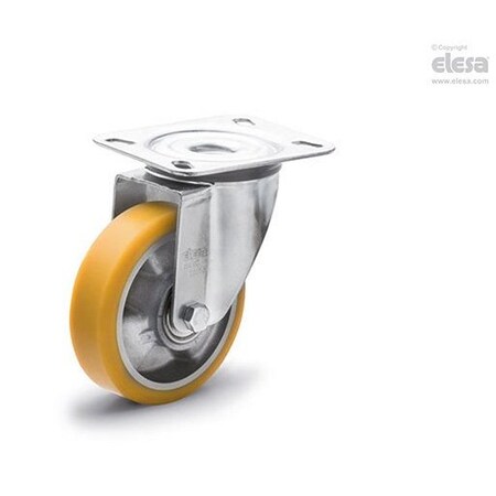 Elesa 451551 Medium-heavy duty castors Mould-on polyurethane coating plate bracket 451551