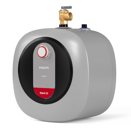 Fogatti 2.5Gal; 2.5Gal, 120V, 12A Amps, Mini Tank Water Heater FDES-ET25G