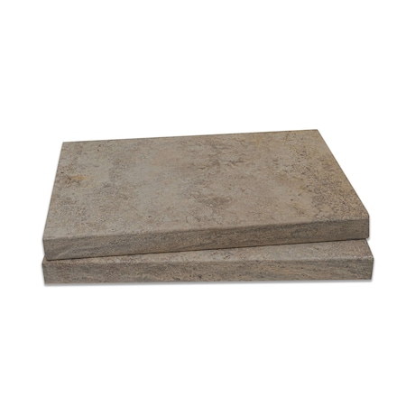 Msi Silver 16 in.  X 24 in.  Honed Travertine Pool Coping ZOR-LSC-0092