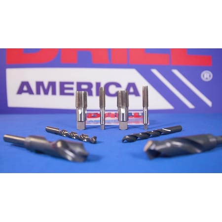 Drill America 3/8 in. - 16 High Speed Steel Left Hand 3-Flute Tap with Spiral Point DWTG3/8-16LH - The Home Depot