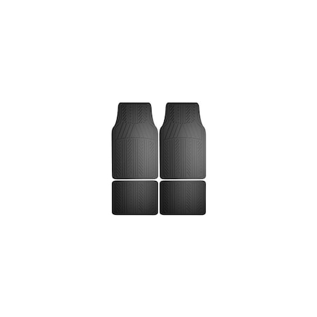 Armor All Auto Floor Mats, Black Rubber, 4-Pc. 78911