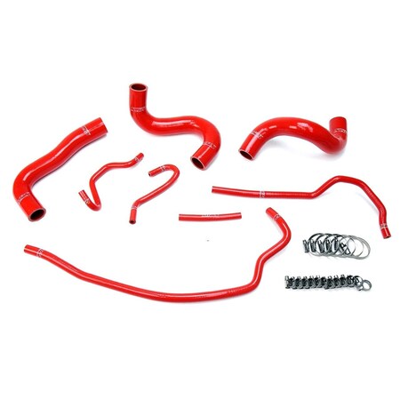 Hps Performance High Temp Reinforced Silicone Radiator Coolant Hose Kit, Red, 57-1723-RED