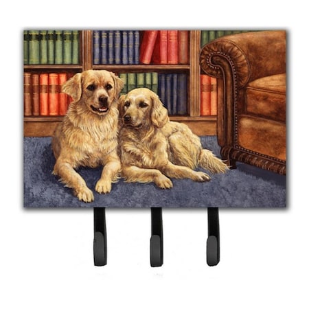 Carolines Treasures Golden Retrievers in the Library Leash or Key Holder BDBA0289TH68