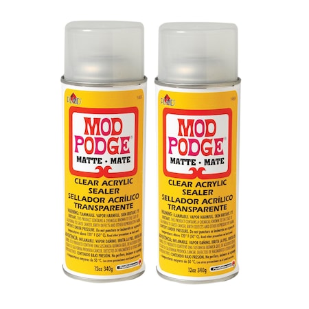 Mod Podge Acrylic Aerosol Sealer, 12oz., Matte, 2PK 1469