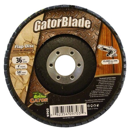 Ali Industries GATORBLADE 4 X5/8 FLAP DISC 36# 9703
