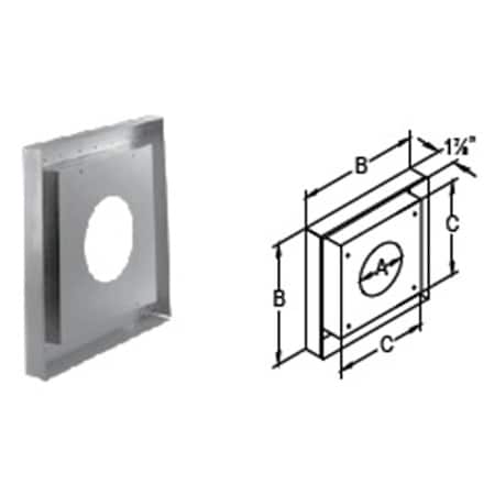 Rickis Rugs M &amp; G Duravent 58DVA-VSS 5 Inch x 8 Inch DirectVent Pro Siding Standoff RI2548236