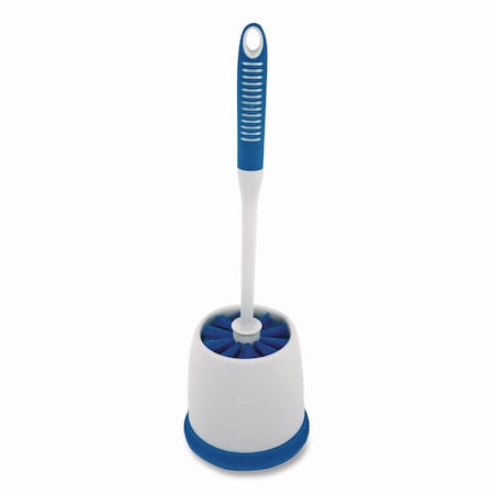 Impact Products Toilet Bowl Brush and Caddy, Blue/Gray T0002-00